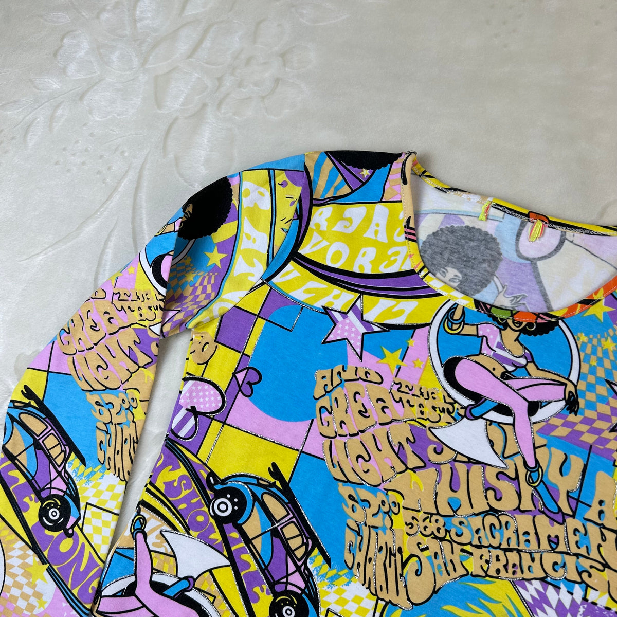Maglia Vintage Pop Art Psychedelic Y2K Multicolor Donna (S)