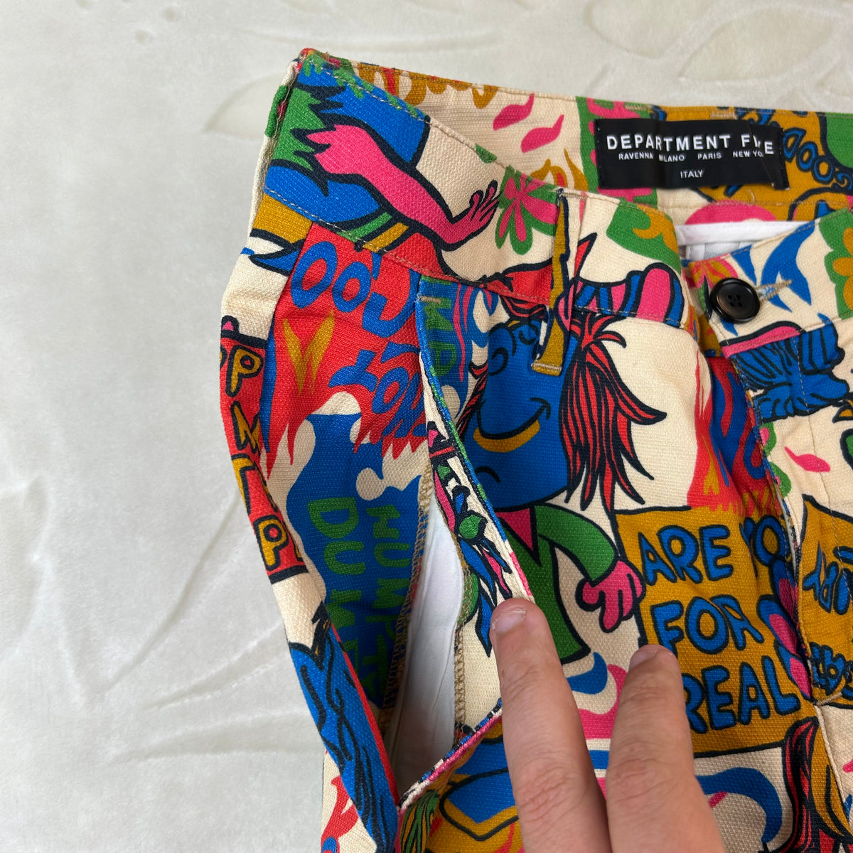 Pantaloni Department Five Pop Art Cartoon Made in Italy (S)