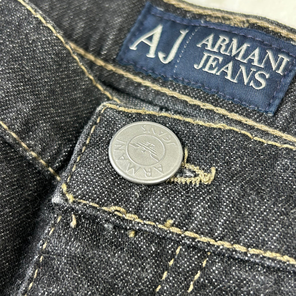 Jeans Armani Jeans Vintage Denim Scuro Comfort Fit Straight (S)