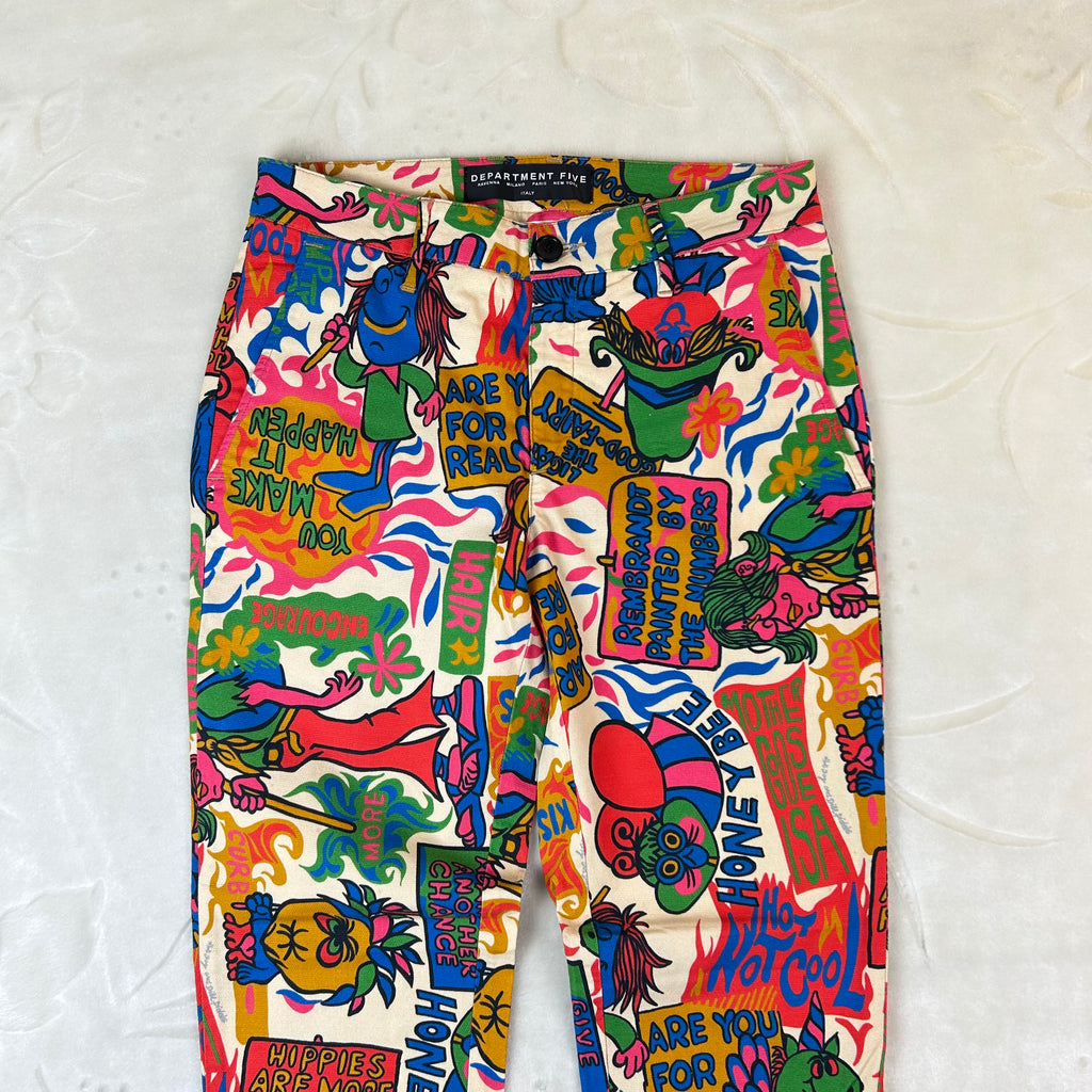 Pantaloni Department Five Pop Art Cartoon Made in Italy (S)