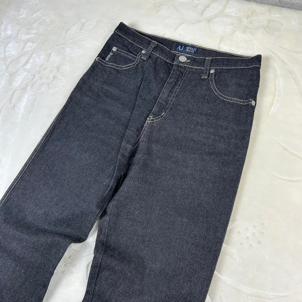 Jeans Armani Jeans Vintage Denim Scuro Comfort Fit Straight (S)