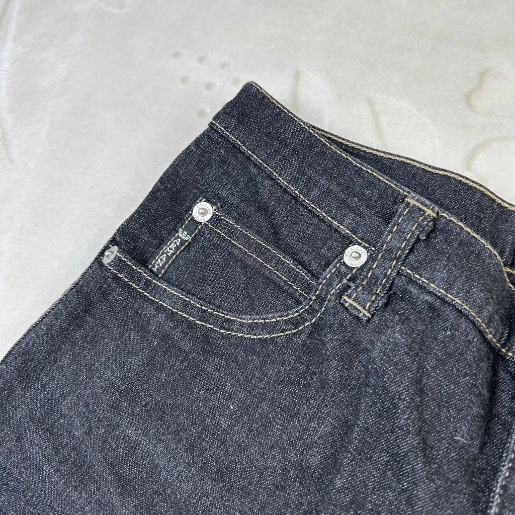 Jeans Armani Jeans Vintage Denim Scuro Comfort Fit Straight (S)