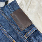 Jeans Prada Milano Vintage Cropped Zip Fondo Denim Blu W30 (44-M)