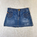 Gonna Mini Dolce & Gabbana Denim Vintage Y2K Made in Italy 26 (S)