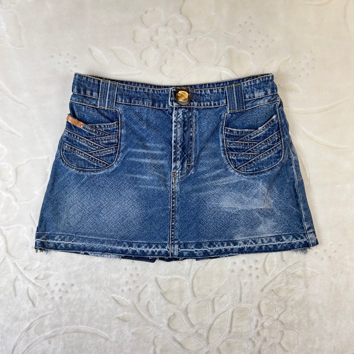 Gonna Mini Dolce & Gabbana Denim Vintage Y2K Made in Italy 26 (S)