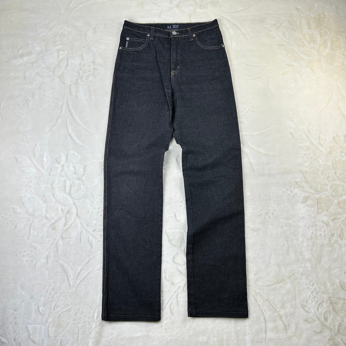 Jeans Armani Jeans Vintage Denim Scuro Comfort Fit Straight (S)