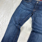 Jeans Prada Milano Vintage Cropped Zip Fondo Denim Blu W30 (44-M)