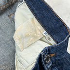 Jeans Prada Milano Vintage Cropped Zip Fondo Denim Blu W30 (44-M)