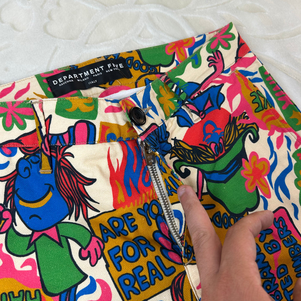 Pantaloni Department Five Pop Art Cartoon Made in Italy (S)