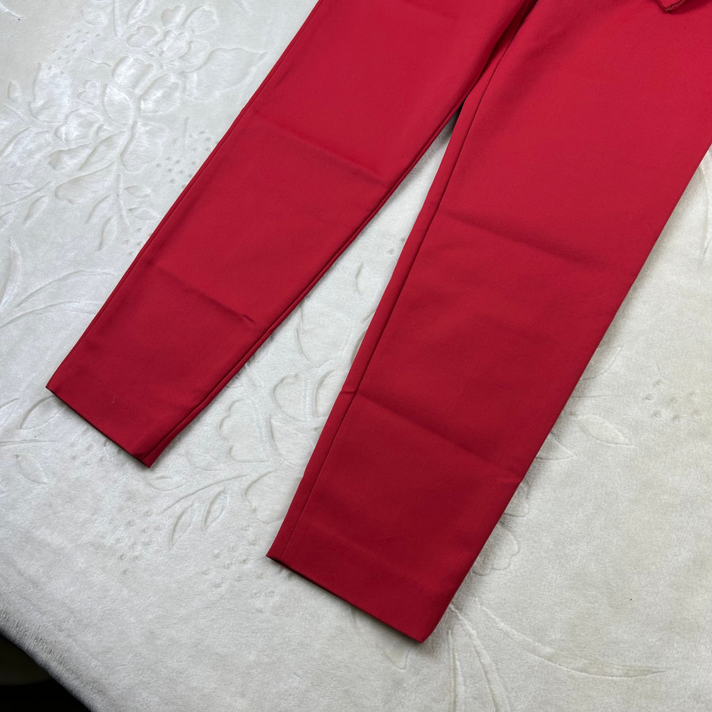 Pantalone Missoni Rosso Vintage Slim Fit Made in Italy TG 40 (S)