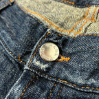 Jeans Prada Milano Vintage Cropped Zip Fondo Denim Blu W30 (44-M)