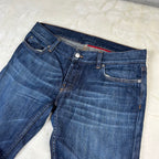 Jeans Prada Milano Vintage Cropped Zip Fondo Denim Blu W30 (44-M)