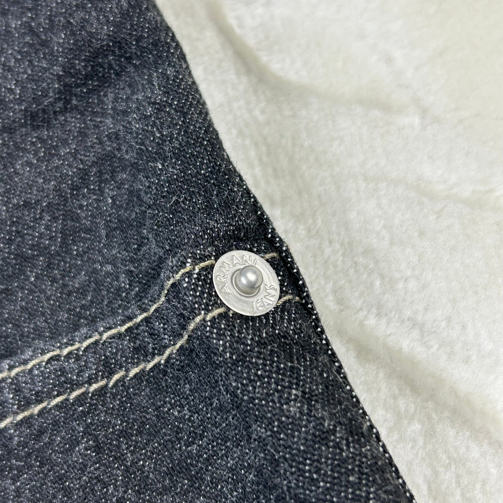 Jeans Armani Jeans Vintage Denim Scuro Comfort Fit Straight (S)