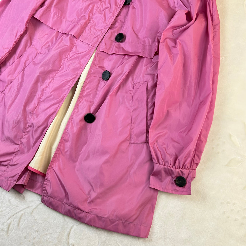 Giacca Aquascutum London Donna Rosa Impermeabile Trench Vintage (S)