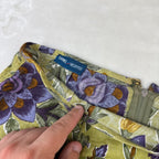Gonna Vintage Daniel Hechter Floreale in Lino e Viscosa Made in Italy (S-M)