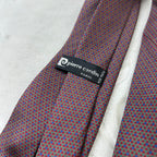 Cravatta Pierre Cardin Paris Vintage 100% Seta Fantasia Geometrica Bordeaux Verde Blu