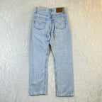 Levi’s 501 Vintage Jeans Denim Azzurro Chiaro Vita Alta Original Fit (W23-37-XXS)