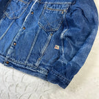 Giacca Roy Roger’s Vintage in Denim Blu con Interno Sherpa (44-M)