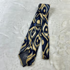Cravatta Claude Montana Paris Vintage 100% Seta Fantasia Astratta Made in Italy