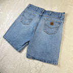 Carhartt Vintage Denim Shorts Light Blue W38 (52-XL)