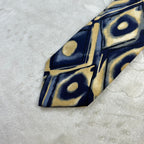 Cravatta Claude Montana Paris Vintage 100% Seta Fantasia Astratta Made in Italy