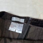 Gonna Max Mara Vintage in Velluto Marrone (42-S)