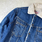 Giacca Roy Roger’s Vintage in Denim Blu con Interno Sherpa (44-M)