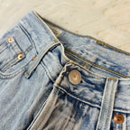 Levi’s 501 Vintage Jeans Denim Azzurro Chiaro Vita Alta Original Fit (W23-37-XXS)