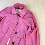 Giacca Aquascutum London Donna Rosa Impermeabile Trench Vintage (S)
