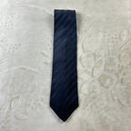 Cravatta Dolce & Gabbana D&G 100% Seta Blu Navy Regimental Made in Italy