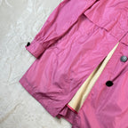 Giacca Aquascutum London Donna Rosa Impermeabile Trench Vintage (S)