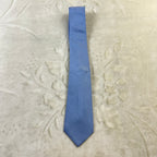 Cravatta Ballantyne Vintage 100% Seta Azzurro Celeste Tinta Unita