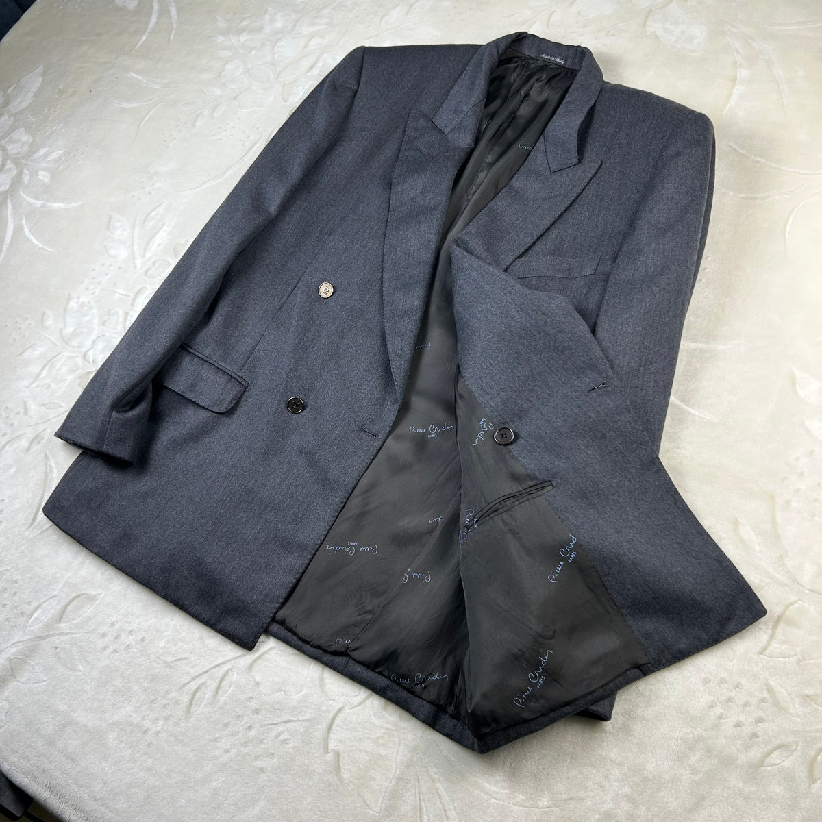 Giacca doppiopetto da uomo Pierre Cardin Paris vintage (54-XXL)