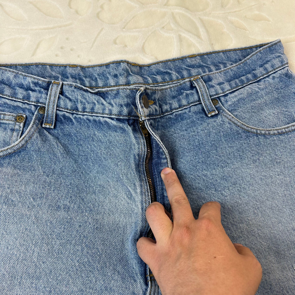 Carhartt Vintage Denim Shorts Light Blue W38 (52-XL)