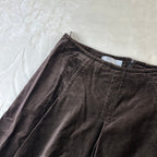 Gonna Max Mara Vintage in Velluto Marrone (42-S)