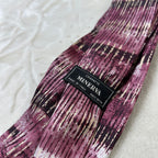 Cravatta Minerva Vintage 100% Seta Fantasia Astratta Viola Made in Italy