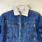 Giacca Roy Roger’s Vintage in Denim Blu con Interno Sherpa (44-M)