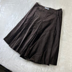 Gonna Max Mara Vintage in Velluto Marrone (42-S)