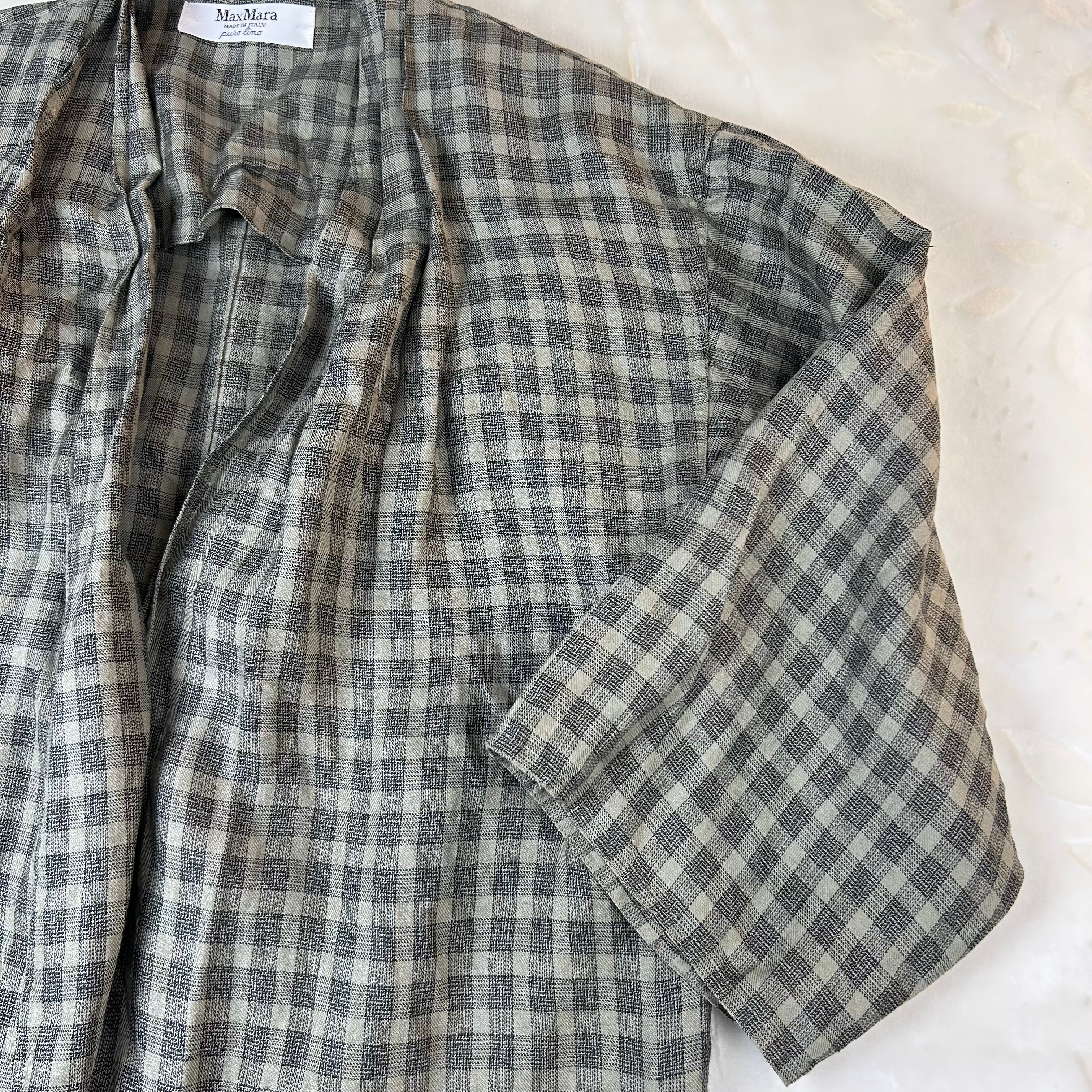 Max Mara Vintage trench in puro lino 44