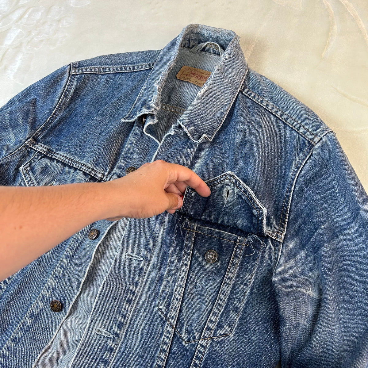 Giacca di Jeans Levi’s 70500 Vintage Made in Italy Denim Blu (M)