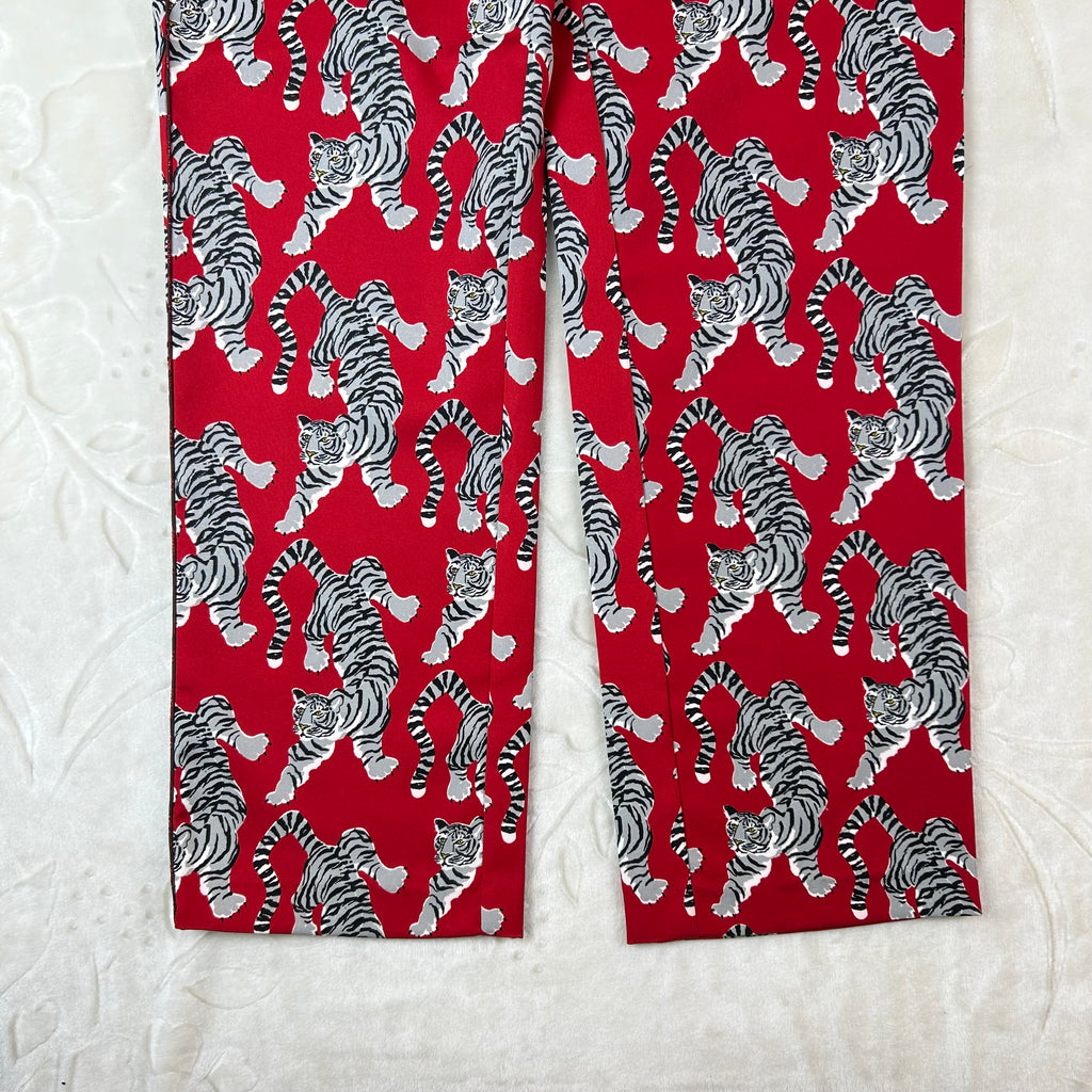 Pantalone Silvian Heach con Stampa Tigri Rosse 38 (XS)