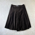 Gonna Max Mara Vintage in Velluto Marrone (42-S)