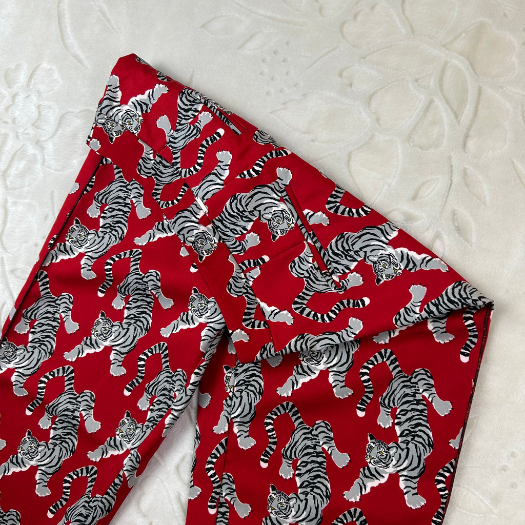 Pantalone Silvian Heach con Stampa Tigri Rosse 38 (XS)