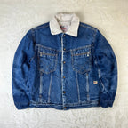 Giacca Roy Roger’s Vintage in Denim Blu con Interno Sherpa (44-M)