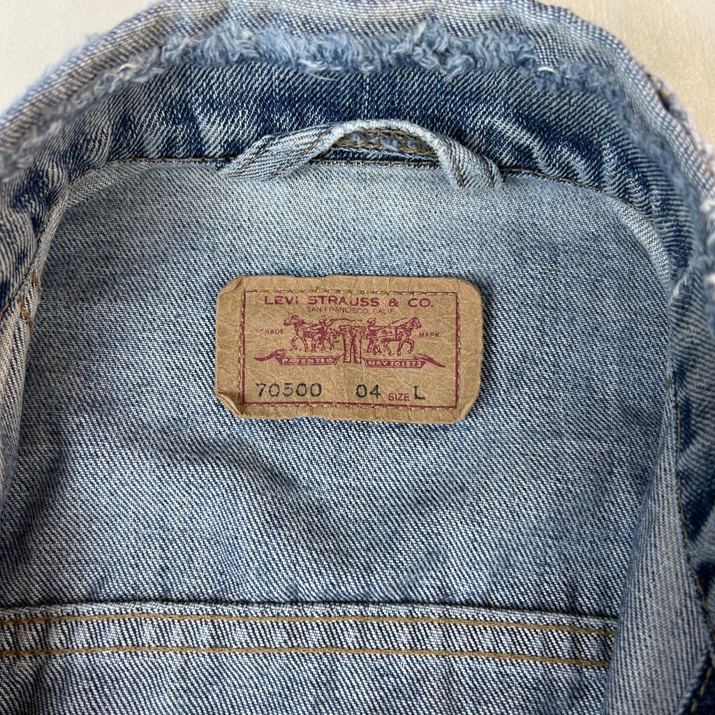 Giacca di Jeans Levi’s 70500 Vintage Made in Italy Denim Blu (M)
