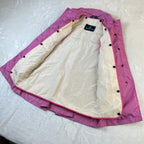 Giacca Aquascutum London Donna Rosa Impermeabile Trench Vintage (S)