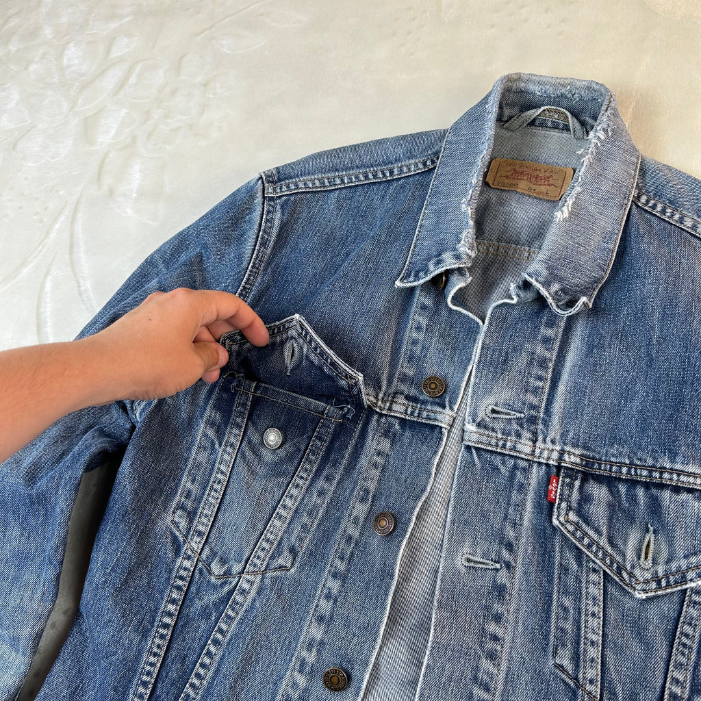 Giacca di Jeans Levi’s 70500 Vintage Made in Italy Denim Blu (M)