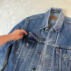 Giacca di Jeans Levi’s 70500 Vintage Made in Italy Denim Blu (M)
