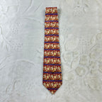 Cravatta Ungaro Paris Vintage 100% Seta Fantasia Floreale Rosso Blu Made in Italy