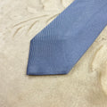 Cravatta Ballantyne Vintage 100% Seta Azzurro Celeste Tinta Unita